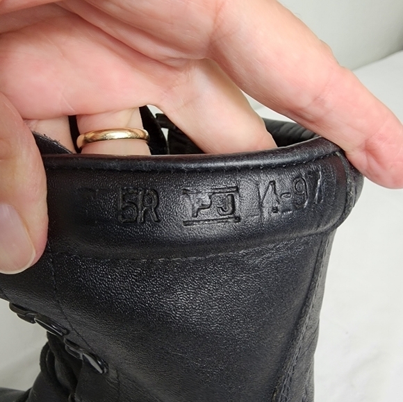 Altama Combat Jungle Black Leather Goth Boots Size 5R